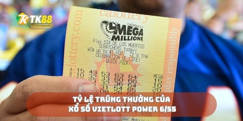 Tỷ lệ trúng thưởng của xổ số vietlott power 6/55